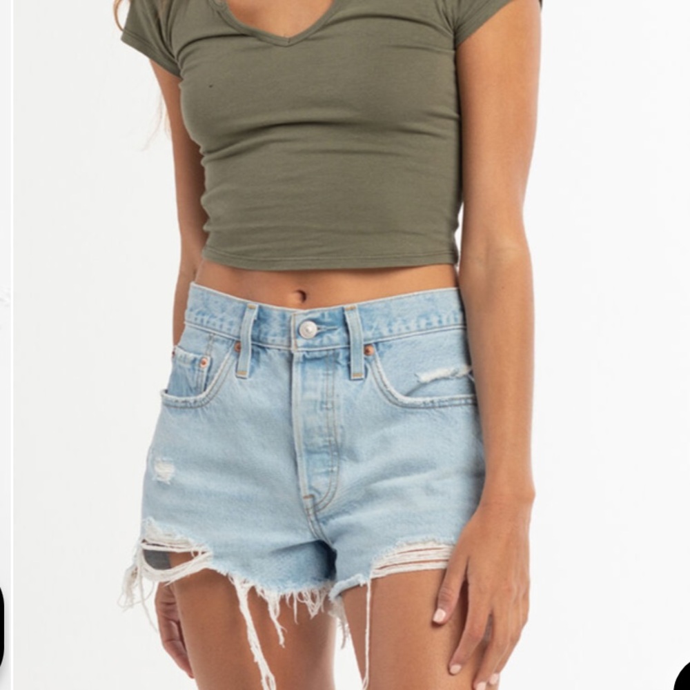 LEVI'S 501 High Rise Womens Denim Shorts